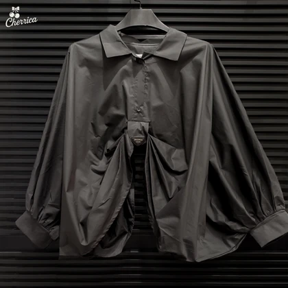 شومیز میومیو مشکی وارداتی کد 23