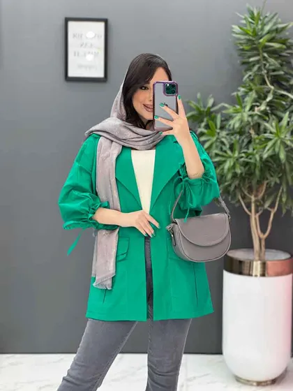 مانتو آستین گت سرجیب دوبل