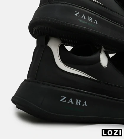 کفش کتانی کژوال کلاسیک مشکی Zara