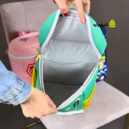 کیف بچه گانه کوله پشتی ماشین پلیس اورجینال اولنگ OLANG 6105