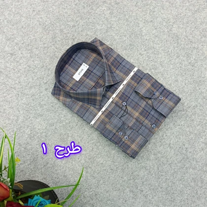 پیراهن طرحدار مردانه قواره ازاد ( قواره کلاسیک ) _ استین بلند