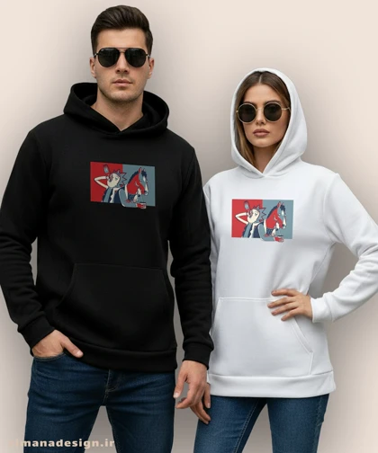 هودی مردانه و زنانه طرح ریک اند مورتی کد 887