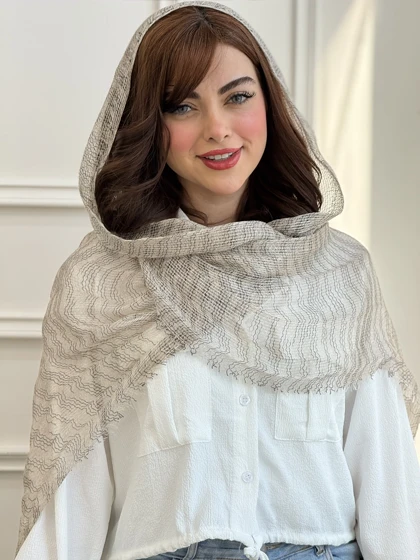 شال حصیری کنفی دورریش