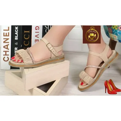 صندل نگینی کمربندی زنانه بهاره تابستانه