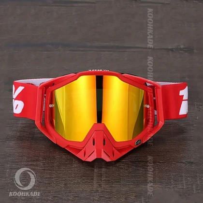 عینک طوفان و اسکی 100% RACECRAFT Red درجه یک