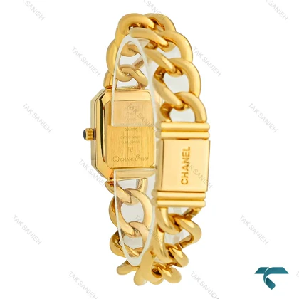 ساعت شنل Premiere زنانه طلایی صفحه مشکی دورنگین Chanel-7964-L