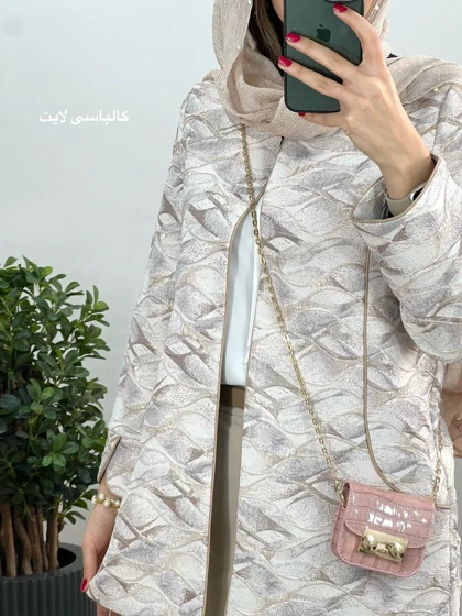 مانتو ژاکارد مغزی دوزی هدی 1