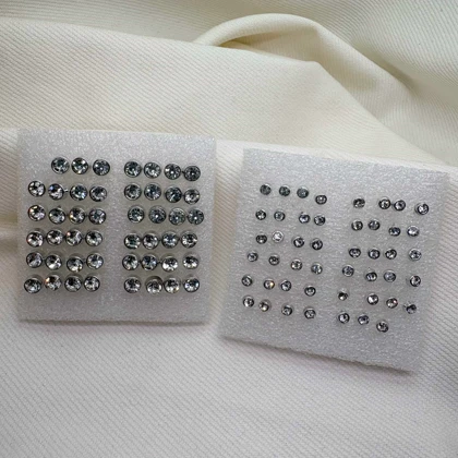 گوشواره میخی استیل مدل «تک‌نگین ریز» (سایز کوچک/مینی) | فروش تکی (عدد)