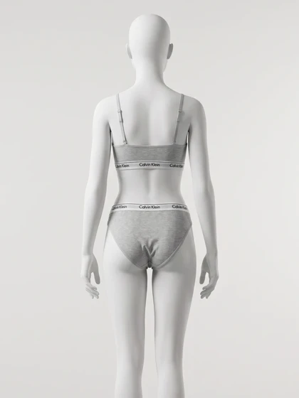 ست شورت و سوتین دخترانه پوش آپ دار کبریتی نوشته کلوین کلاین Calvin klein فیتن Fitan