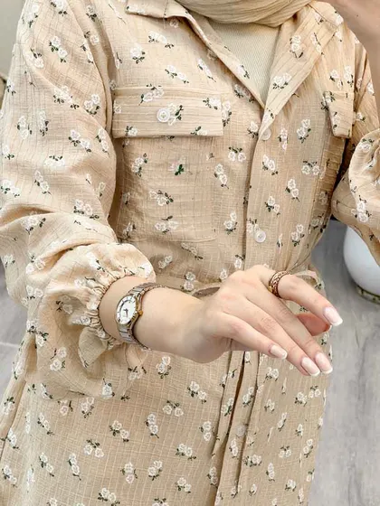 شومیز دو جیب گلی