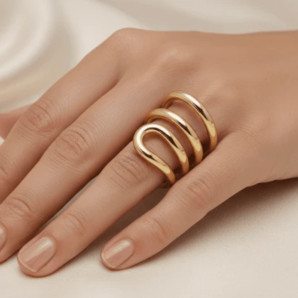 انگشتر زنانه حلقه شلخه ترند