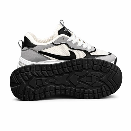 کفش کتانی مردانه مدل نایکی دو نایک رانینگ طوسی مشکی NIKE