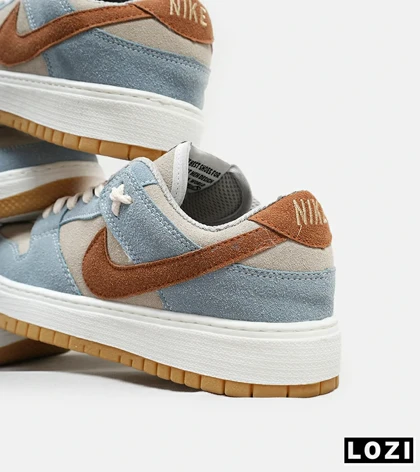 کفش کتانی مردانه طوسی آبی قهوه ای نایک NIKE SB