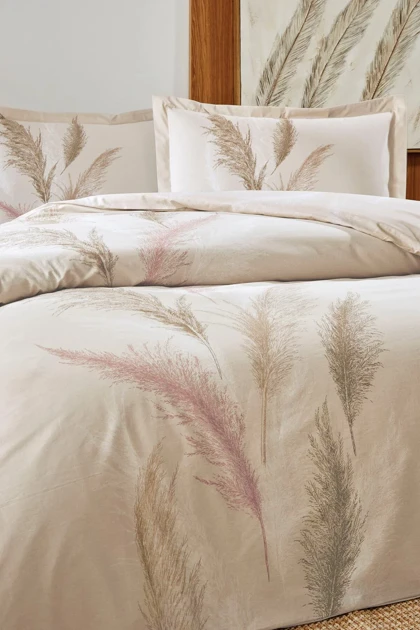 سرویس روتختی یک نفره Özdilek مدل Silver Grass پنبه‌ای