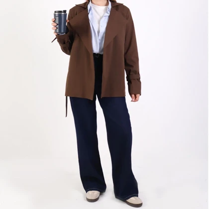 بارانی زنانه کوتاه زویا (Zuya) سین استایل