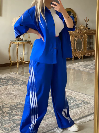 ست اسپرت سه خط آبرنگی