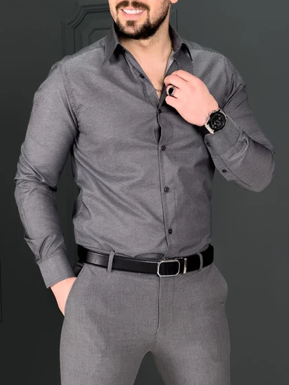 پیراهن 031414 AKOMOD طوسی