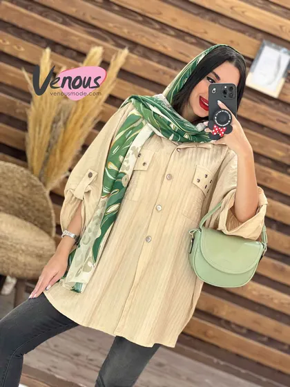 مانتو اطلسی جیب پرچی
