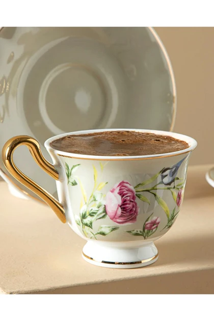 سرویس فنجان قهوه دو نفره English Home مدل Vanilla New Bone China