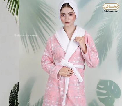 حوله تن پوش طرح ماکان صورتی پودایران