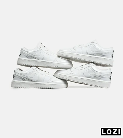 کفش کتانی مردانه سفید نایک NIKE jordan 1 مدل 5963