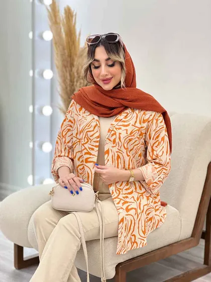 شومیز طرح دار ستیا