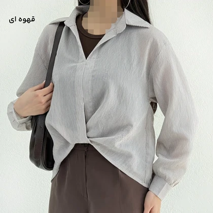 شومیز زنانه جلو پیچ شیشه ای | آی بولک