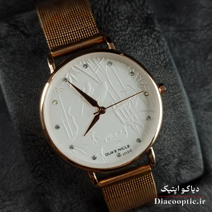 ساعت مچی زنانه برند Duke مدل duk1130 بند حصیری