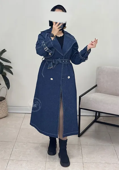 مانتو جین ماکسی