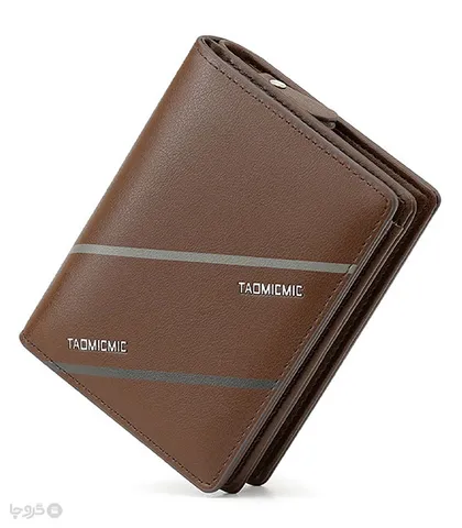 کیف پول مردانه تاشو زیپ‌دار Taomicmic تائومیک میک طرح کلاسیک 4