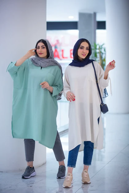 مانتو لینوسل جلو بسته بلند