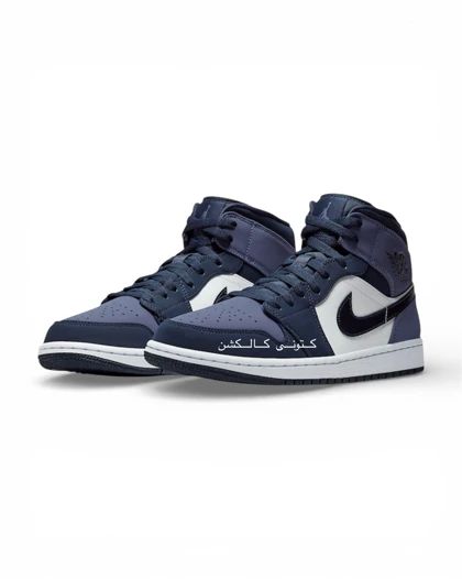 کتانی نایکی ایر جردن وان مید سندد پرپل Nike Air Jordan 1 Mid Sanded purple