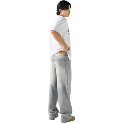 شلوار جین واید لگ یونیسکس از ecru کد 348