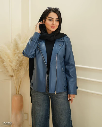 کراپ کت چرم درجه یک