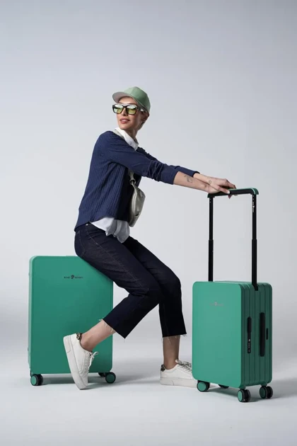 چمدان سایز کوچک رزمری مدل Rose Merry RL-601-2p-Small_Green