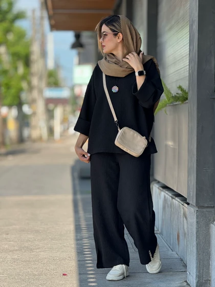 ست مانتو شلوار گیسو