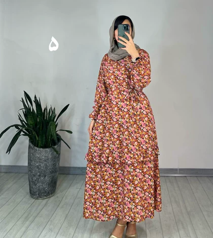 پیراهن مانتویی شکوفه 6