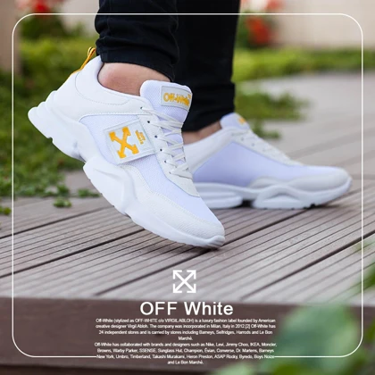 کفش مردانه مدل Off white(سفید)