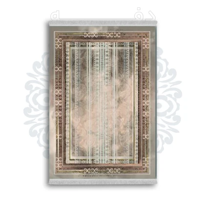 *جدید* فرشینه از جنس پارچه شانل مخمل ترک طرح فانتزی برند دفه کد 1755
