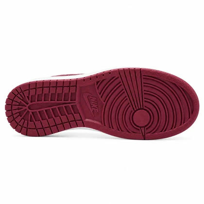 کفش و کتانی زنانه و دخترانه ساق‌دار مدل NIKE JORDAN 1 رنگ طوسی قرمز کد 21957