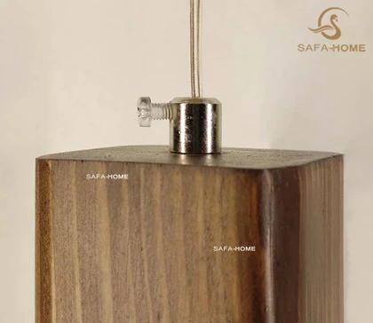 چراغ آویز چوبی طرح نی 3