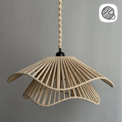 لوستر لاله نخ مکرومه سایز 70