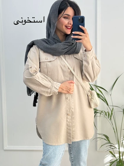 مانتو کتان پنبه ساتین