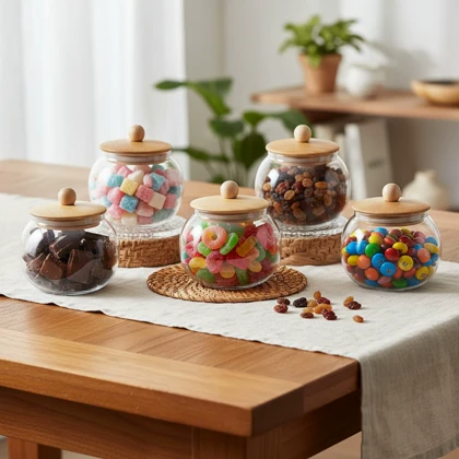 قندان پیرکس درب بامبو