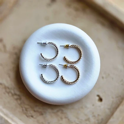 گوشواره طنابی - کد 332