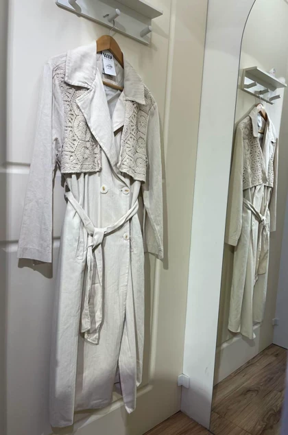 بارانی ترکیبی تلفیق دانتل