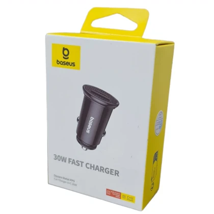 شارژر فندکی فست شارژ ماشین تایپ سی 30 وات بیسوس BS-C16C1 CCALL-YS01
