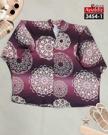شومیز مجلسی شیک زنانه سایز بزرگ کد 3554