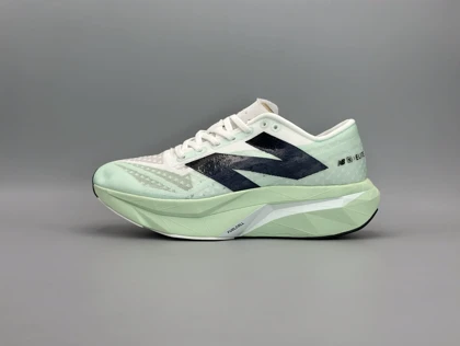 کتانی نیوبالانس فیول سل الایت سفید سبز سرمه ای/ New Balance Fuel cell Elite
