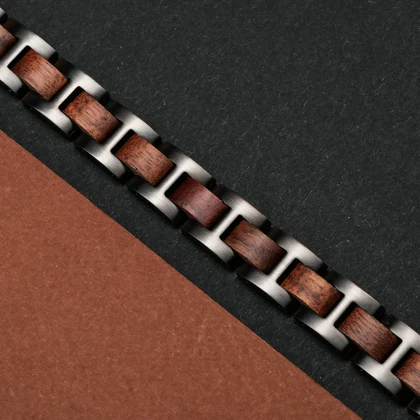 دستبند مغناطیسی مگنت آریکس wooden7 مدل u-10024